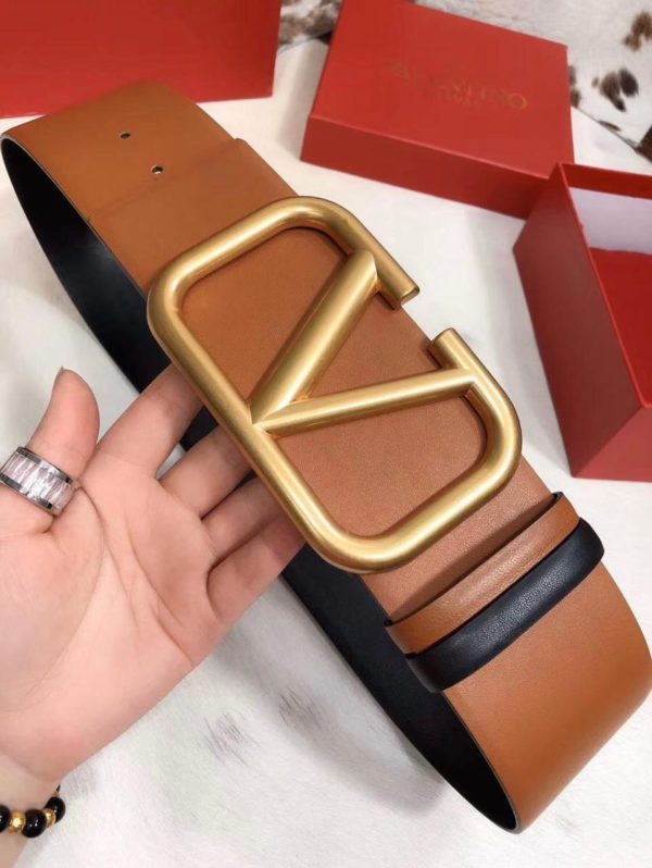 Valentino Garavani Leather Vlogo Belt - Image 10