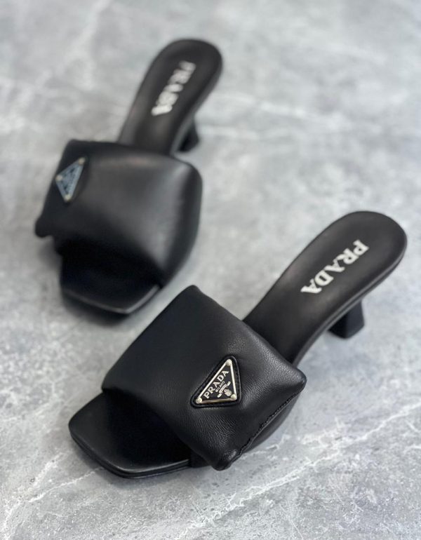 Prada Soft Padded Nappa Sandals - Image 2