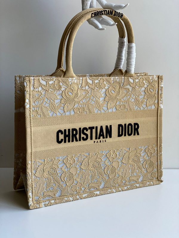 Dior Book Tote D-Lace Embroidery - Image 4