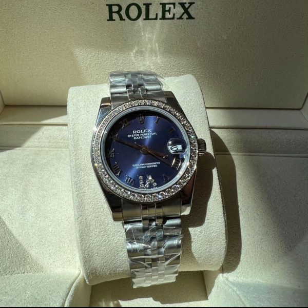 Diamond Gold Rolex Datejust Watch - Image 3