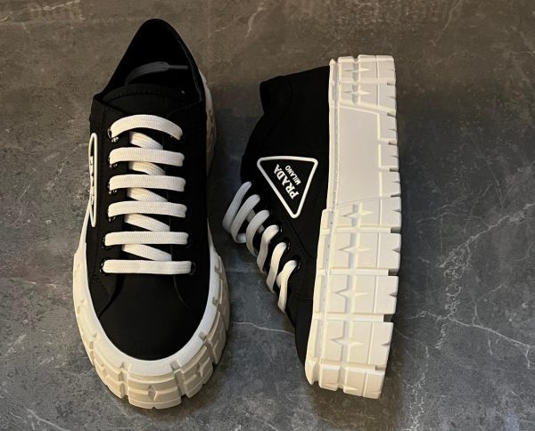 Prada Double Wheel Low Top Sneakers - Image 2