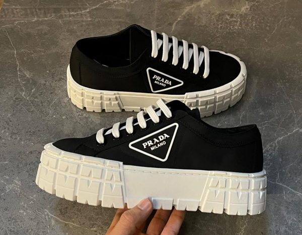 Prada Double Wheel Low Top Sneakers