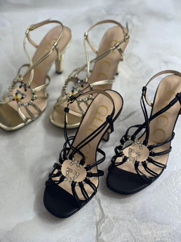 Gucci Isla Leather Strappy Slingback Sandals - Image 2