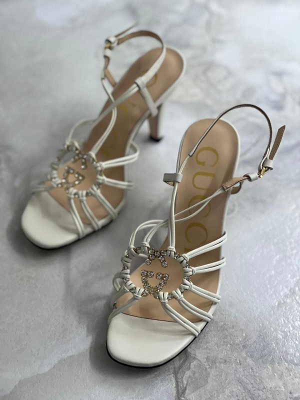 Gucci Isla Leather Strappy Slingback Sandals - Image 5