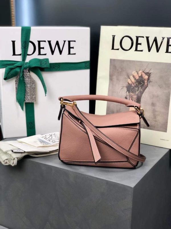 Loewe Puzzle Edge Bag In Satin Calfskin