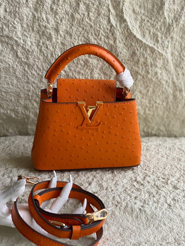 Louis Vuitton Ostrich Capucines BB Handbags