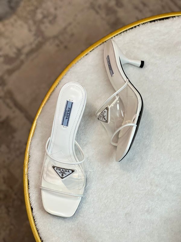 Prada Plexiglas And Patent Leather Sandals - Image 4