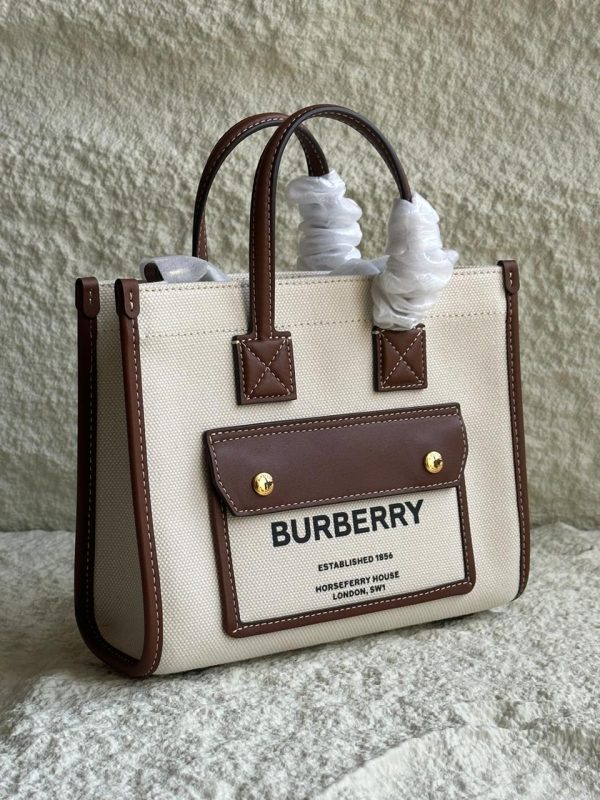 Burberry Canvas Freya Tote Bag