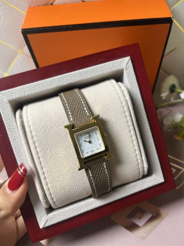 Hermes Heure H In Stainless Steel With Diamond - Image 3