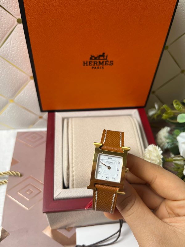 Hermes Heure H In Stainless Steel With Diamond - Image 6