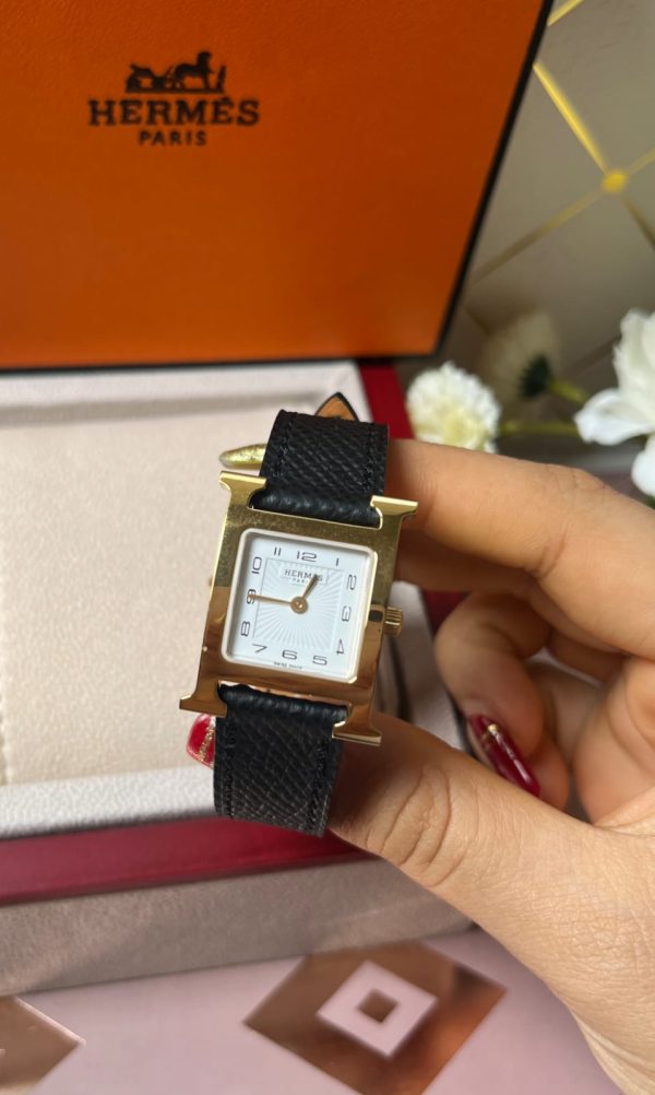 Hermes Heure H In Stainless Steel With Diamond - Image 7