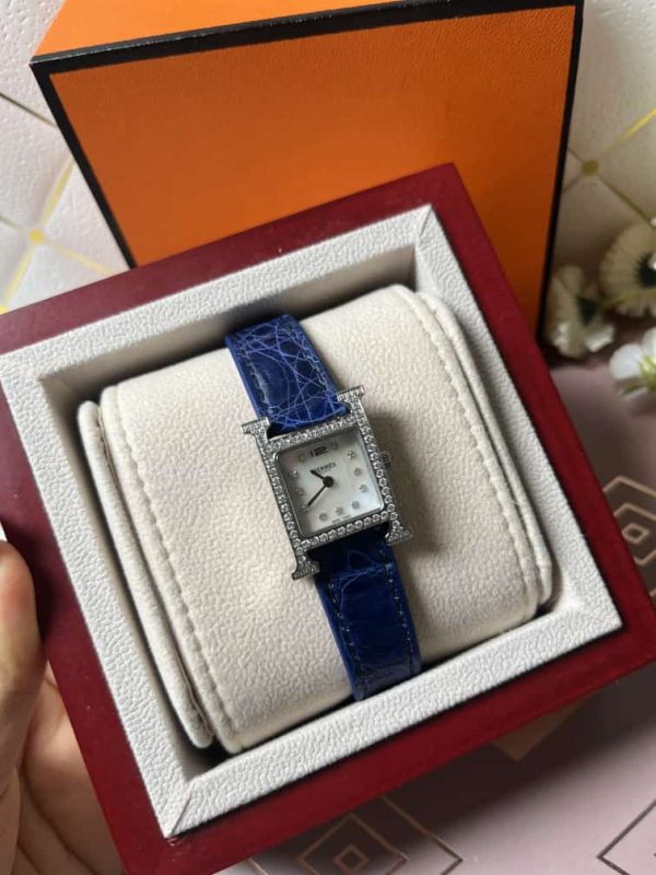 Hermes Heure H In Stainless Steel With Diamond - Image 12