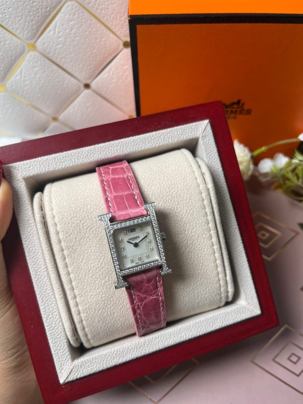 Hermes Heure H In Stainless Steel With Diamond - Image 15