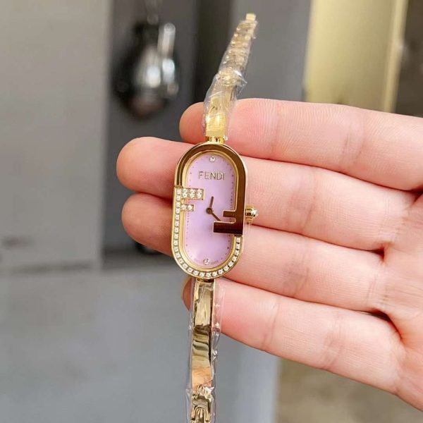 Fendi O'Lock Stainless Steel Diamonds Watch - Image 4