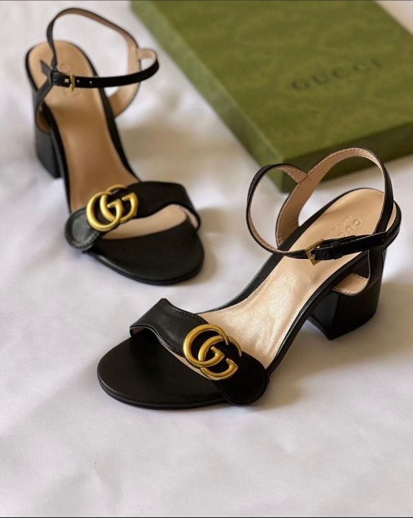 Gucci Double G Leather Heels