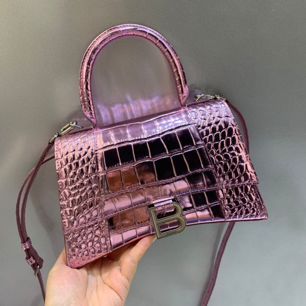 Balenciaga Hourglass Xs Leather Crossbody Bag