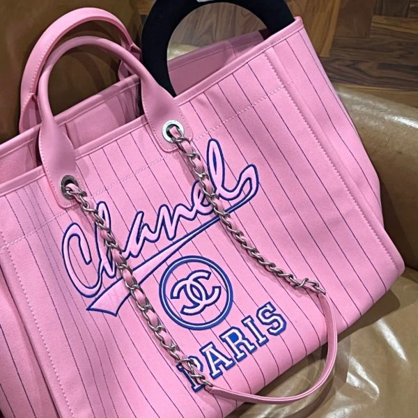 Chanel Large Deauville Shopping Bag - Image 2