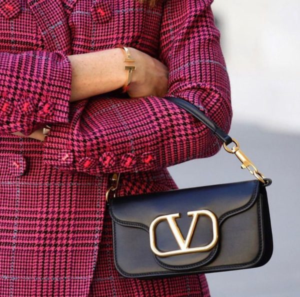 Valentino Garavani Locò Smooth Leather Bag