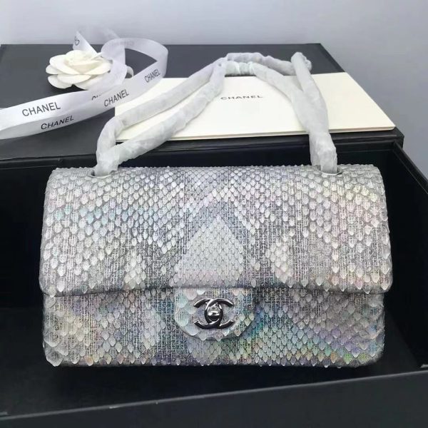 Chanel Python Rare Classic Flap Bag - Image 15