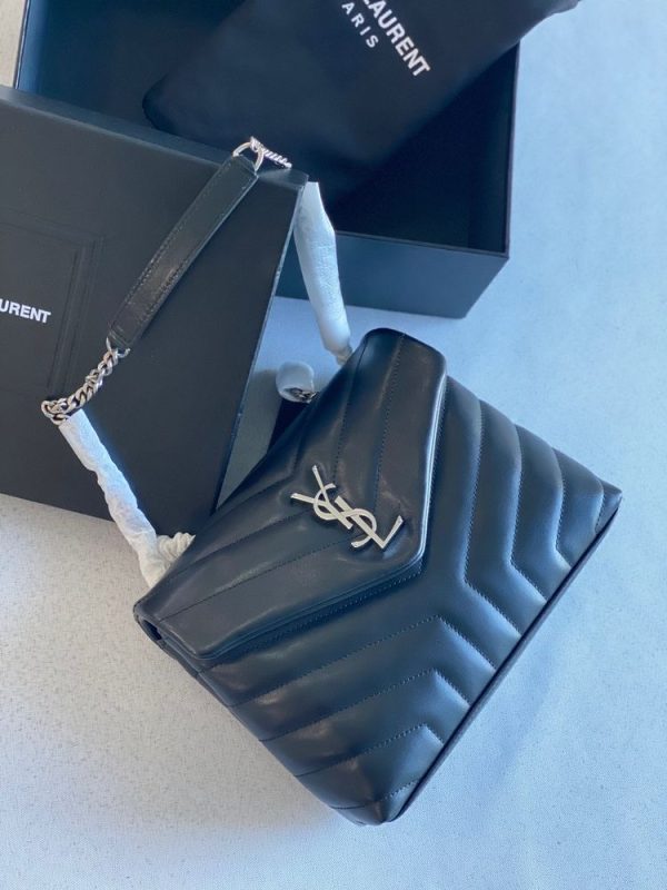 Ysl Loulou Y-Quilted Leather Bag - Image 4