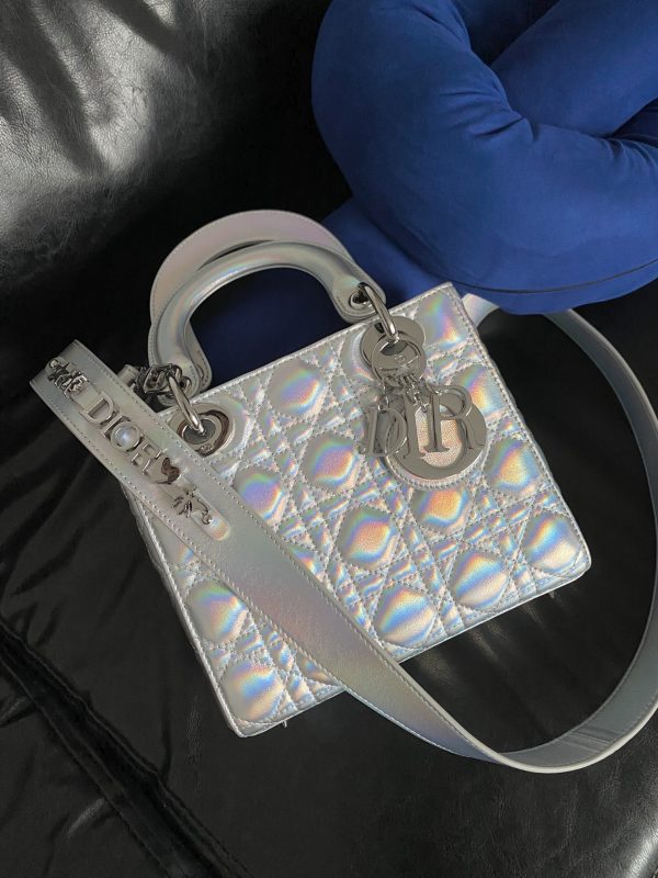 Dior Metallic Grained Lady Dior Bag
