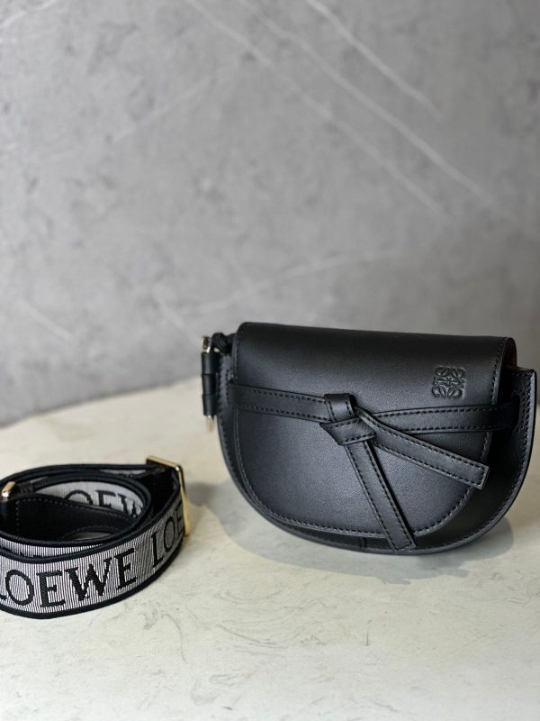 Loewe Gate Dual Mini Leather Shoulder Bag - Image 4
