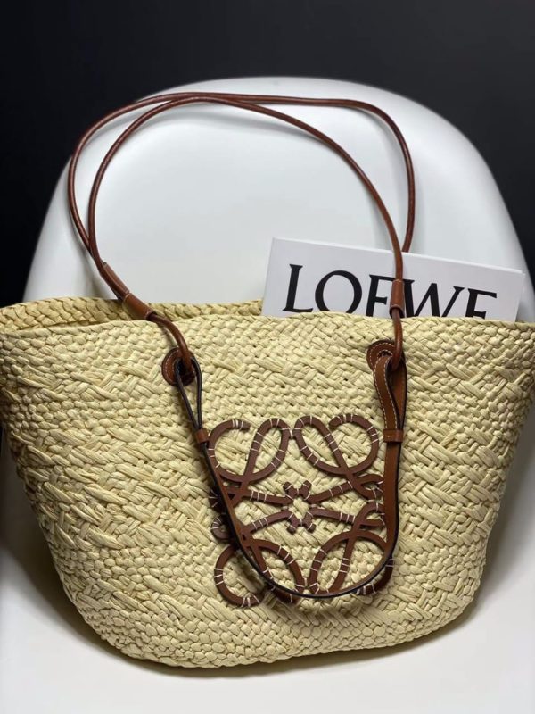 Loewe Anagram Raffia Basket Bag