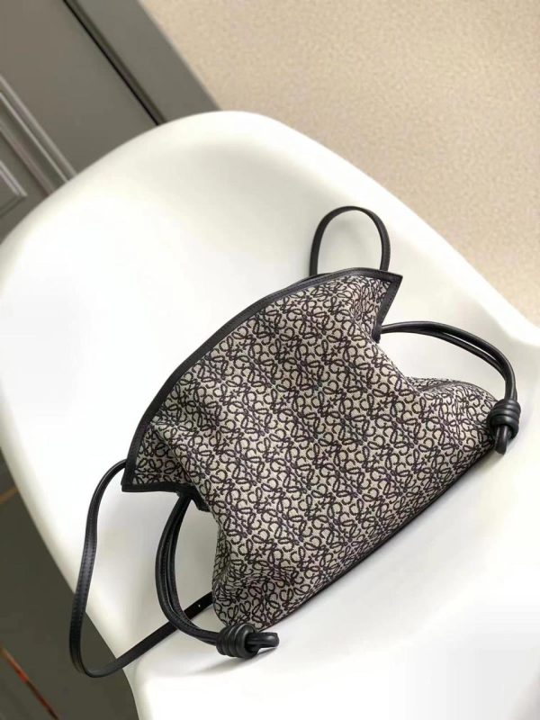 Loewe Flamenco Anagram Jacquard Canvas Clutch