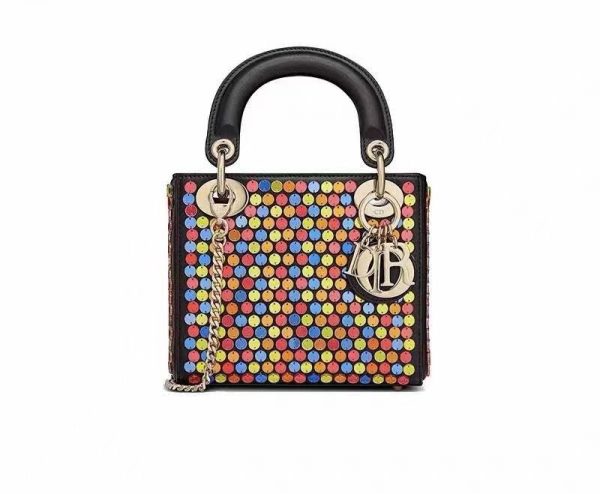 Dior Lady Dior Gold Pearl Bag - Image 2