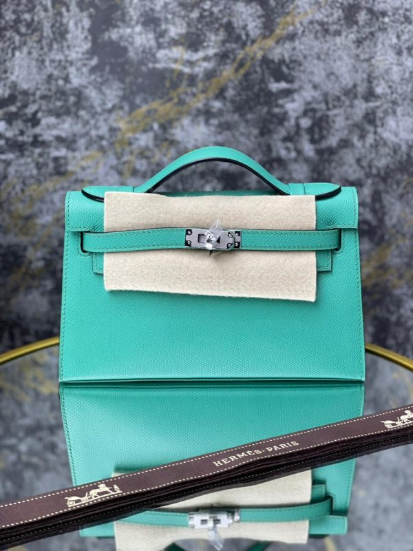 Hermes Kelly Pochette Silver Hardware - Image 2
