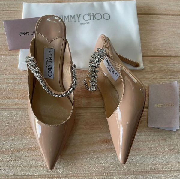 Jimmy Choo Bing Crystal Mules