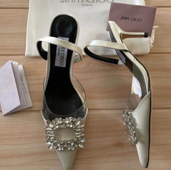 Jimmy Choo Pumps With Crystal Embellishment - Image 2