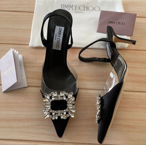 Jimmy Choo Pumps With Crystal Embellishment
