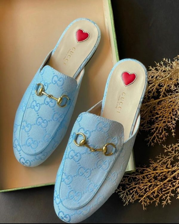 Gucci Princetown GG Canvas Slippers