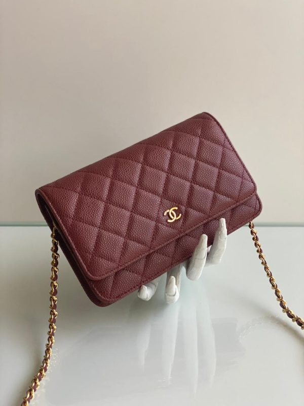 Chanel Caviar Wallet On Chain - Image 3