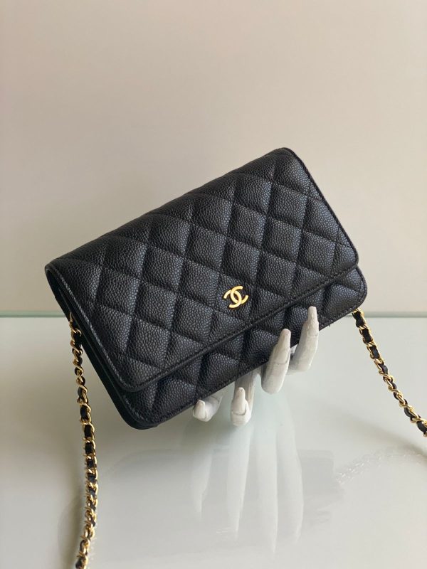 Chanel Caviar Wallet On Chain - Image 5
