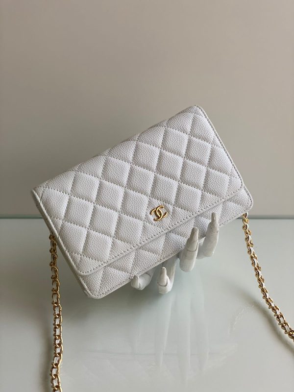 Chanel Caviar Wallet On Chain - Image 6