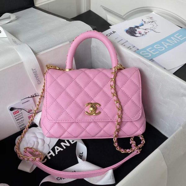 Chanel Coco Handle Leather Handbag - Image 2