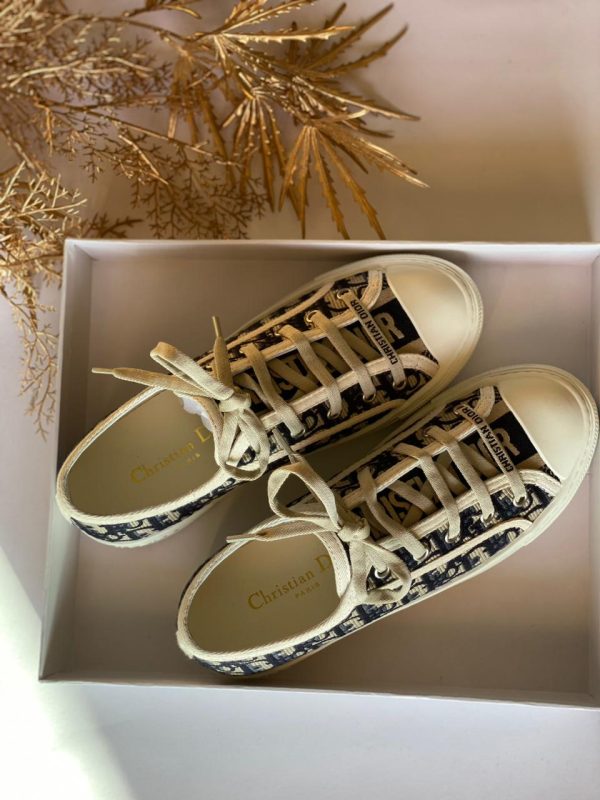 Dior Walk'n'Dior Sneaker Oblique Embroidered Cotton - Image 4