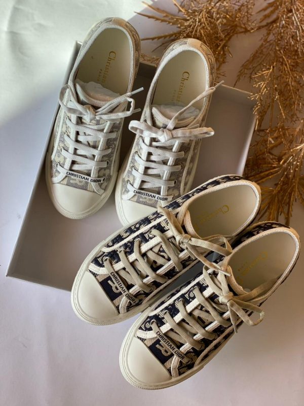 Dior Walk'n'Dior Sneaker Oblique Embroidered Cotton