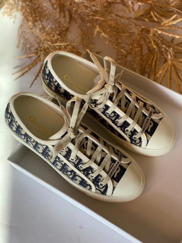 Dior Walk'n'Dior Sneaker Oblique Embroidered Cotton - Image 6