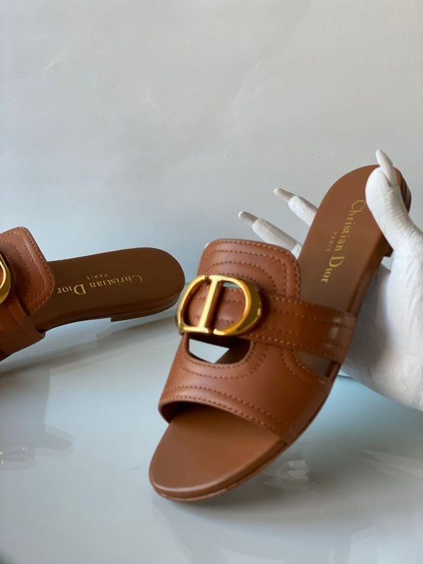 Dior 30 Montaigne Leather Mules - Image 3