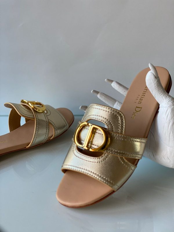 Dior 30 Montaigne Leather Mules - Image 4