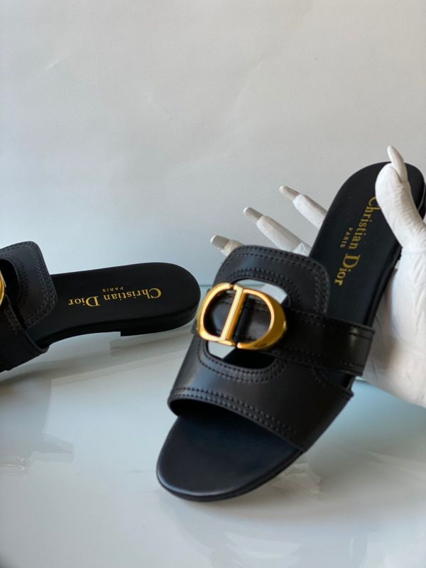 Dior 30 Montaigne Leather Mules - Image 5