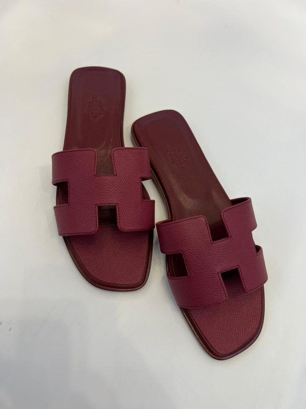 Hermes Oran Leather Sandal - Image 3