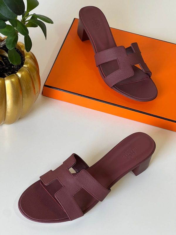 Hermes Oran Leather Sandal - Image 4