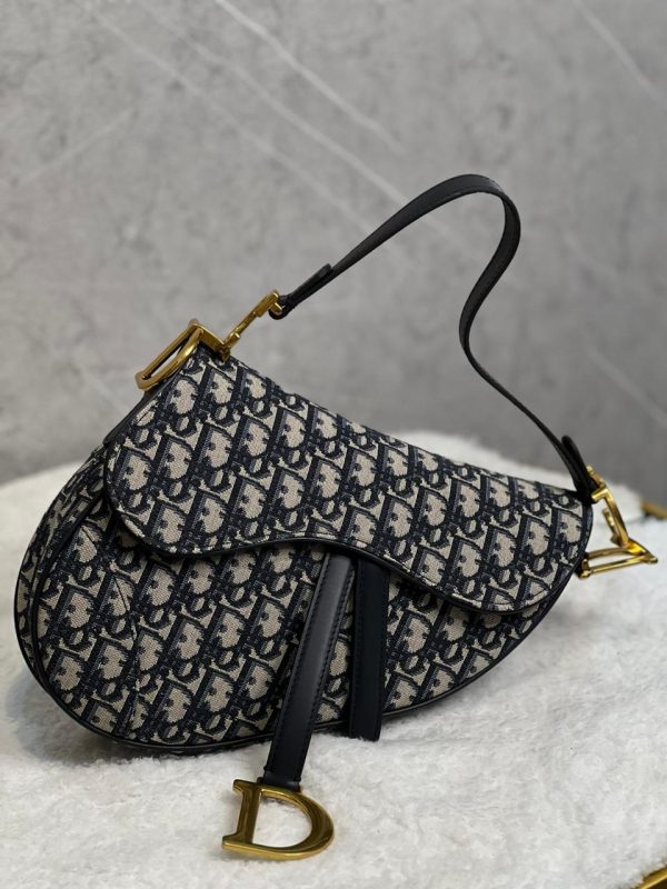 Dior Saddle Bag With Strap - Image 3