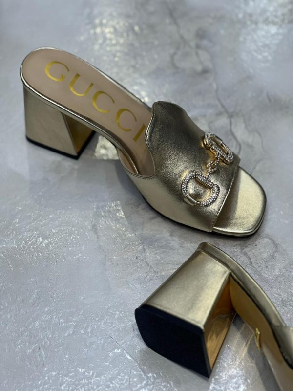 Gucci Horsebit Detailed Leather Mules - Image 4