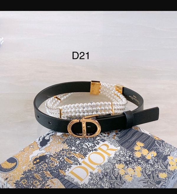 Dior Caro Pearls Belt For Women - Image 5