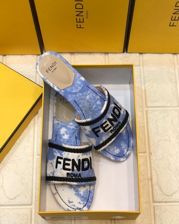 Fendi Tie Dye Logo Sandals - Image 3